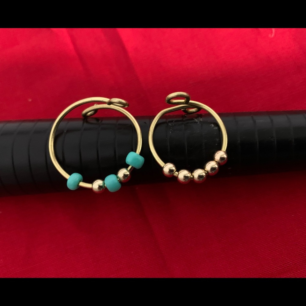 Handmade fidget anxiety and stress relief ring .
